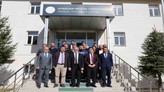Rektör Hacımüftüoğlu, Horasan MYOyu ziyaret etti
