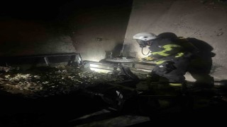 Samandağda yanan ev kullanılmaz hale geldi