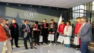 Şampiyon Paten takımından ziyaret