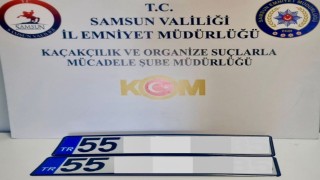 Samsunda aracına sahte plaka takan şahıs yakalandı