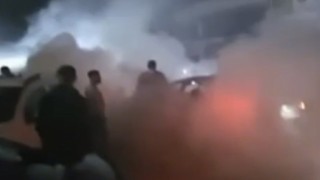 Samsunda drift atarak lastik yakan sürücüye 11 bin 122 TL ceza