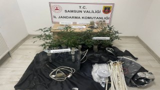 Samsunda evdeki uyuşturucuya 1 gözaltı