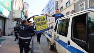 Samsunda kaldırım işgali ile mücadele