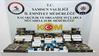 Samsunda uyuşturucu hap ve kaçak makaron operasyonu