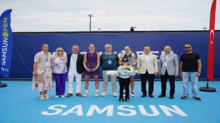 Samsundaki Uluslararası Tenis Turnuvası sona erdi