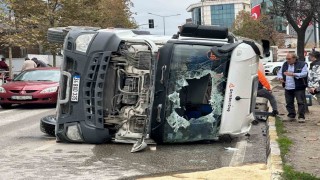 Sancaktepede beton mikseri devrildi: 1 yaralı