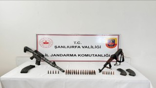 Şanlıurfada 13 ruhsatsız silah ile mühimmat ele geçirildi