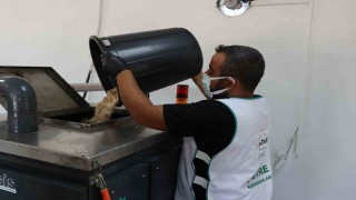 Şanlıurfada organik atıklar dönüştürülerek barınaklara veriliyor