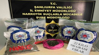 Şanlıurfada uyuşturucu operasyonu: 2 gözaltı