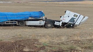 Şarampole yuvarlandı, burnu bile kanamadan kurtuldu