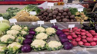 Sarıgöl Pazarı ata tohumlu sebzelerle renklendi