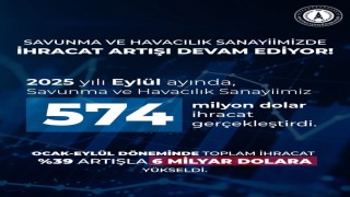 Savunma Sanayii Başkanı Görgün: Savunma ve havacılık sanayiimiz, 2025 yılı Eylül ayında 574 milyon dolarlık ihracat gerçekleştirdi