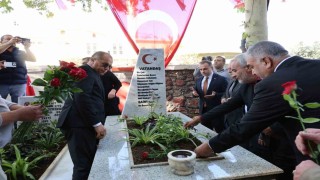 Şehit Kaymakam Saim Bey, kabri başında anıldı