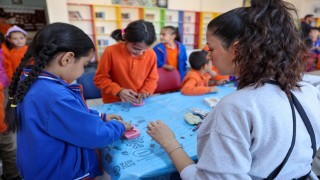 Selçuklu Sanat ve Tasarım Atölyesinden dış mahallelerdeki öğrencilere sanat etkinliği