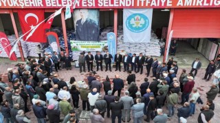 Selendide çiftçilere tohum desteği