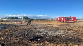 Serikte ahırda çıkan yangında 1 koyun telef oldu