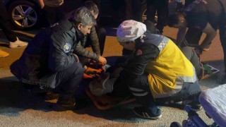Seyir halindeyken motosikletiyle düşen şahıs yaralandı