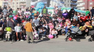 Siirtte Aile Festivalinde yüzlerce çocuk doyasıya eğlendi