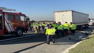 Silivri Kuzey Marmara Otoyolunda feci kaza: 1 ölü
