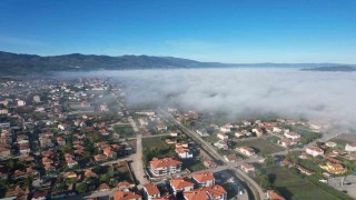 Sındırgıda sis ve yıkım bir arada: Deprem bölgesi havadan görüntülendi