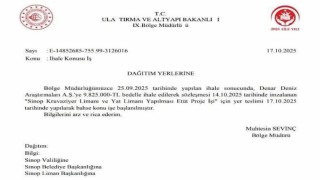 Sinop Kruvaziyer ve Yat Limanı Projesi ihalesi tamamlandı