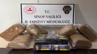 Sinopta 30 kilo tütün ve 3 bin makaron ele geçirildi
