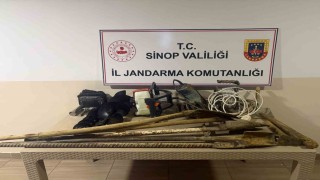 Sinopta kaçak kazıya suçüstü: 8 kişi yakalandı