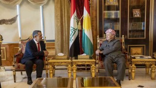 Şırnak Valisi Ekici, Irakta Mesut Barzani ile görüştü
