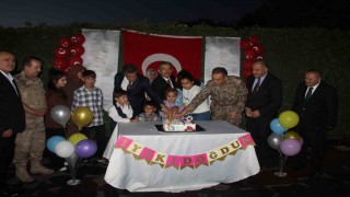 Şırnakta şehit çocuklarına doğum günü kutlaması