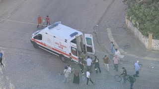 Şişe üzerinden geçti, dengesini kaybederek düşüp yaralandı