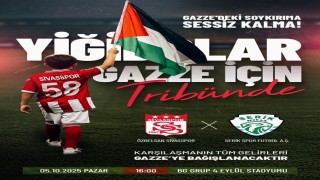 Sivasspor, Serik Spor maçında Gazzeye yardım eli uzanacak