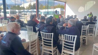 Şoförlere iş güvenliği eğitimi verildi