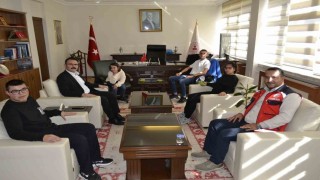 Sultanhisar Kaymakamı Ateş, özel çocukları makamında ağırladı