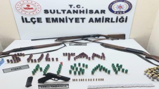 Sultanhisarda ruhsatsız silah operasyonu: 1 yakalama