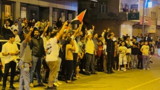 Suriye sınırında Sumud Filosuna destek konvoyu