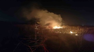 Susurlukta arazi yangınına hızlı müdahale