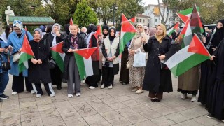 Tekirdağda çocuklardan Gazze için resimli destek