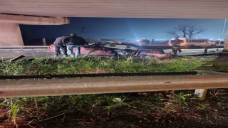 Tekirdağda korkunç kazada iki genç hayatını kaybetti