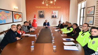 Tekirdağda Trafik Güvenliği Toplantısı: Trafik işaretleri sadeleştirme komisyonu kuruldu