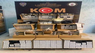 Tokatta kaçak tütün operasyonu: 180 bin adet makaron ele geçirildi