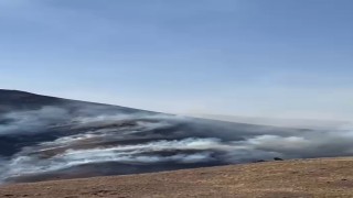 Tortumda örtü yangını güçlükle kontrol altına alındı