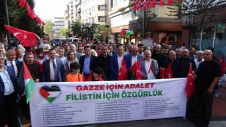 Trabzonda Gazze İçin Adalet, Filistin İçin Özgürlük yürüyüşü