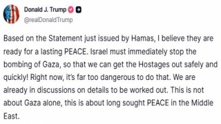 Trump, Hamasın ateşkes planını kısmen kabul etmesini değerlendirdi: Açıklamalarına bakılırsa, kalıcı bir barışa hazır olduklarına inanıyorum