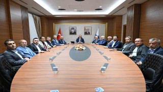 TSO heyeti Vali Seddar Yavuz ile bir araya geldi
