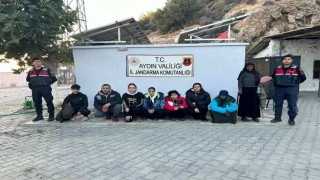 Türkiyeye yasadışı yollarla giriş yapan 8 düzensiz göçmen yakalandı
