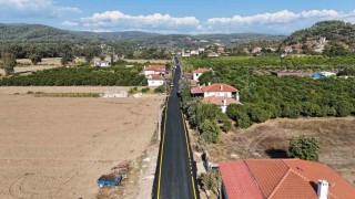 Ula Şirinköy-Çıtlıkta yol çalışmaları tamamlandı