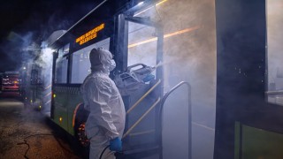 UlaşımPark otobüslerinde hijyen çalışmaları