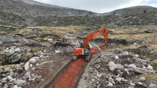 Uludağın içme suyu hattı yenilendi