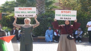 Üniversite öğrencilerinden Gazzeye destek