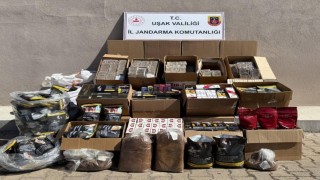 Uşakta jandarmadan kaçak tütün operasyonu